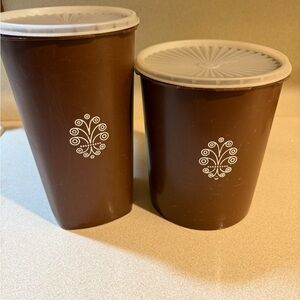 Brown Decorative Storage Containers